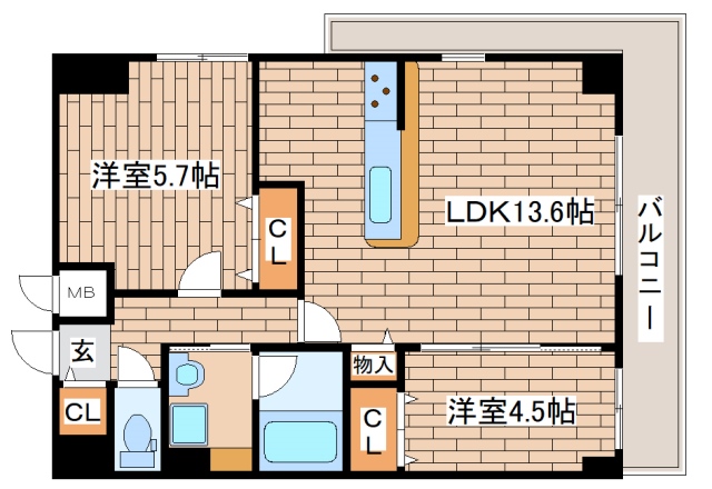 ＡＮＣＲＥＳＴＫＯＢＥの間取り