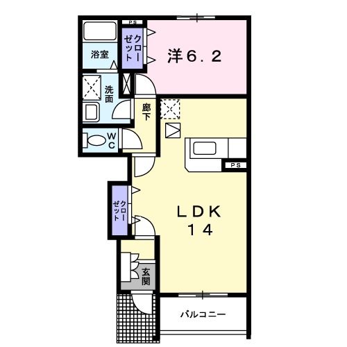 カーサ・アイ八反田北の間取り