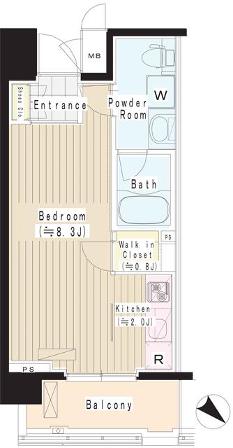 ＰＲＩＭＥ　ＵＲＢＡＮ　東中野　ＣＯＵＲＴの間取り