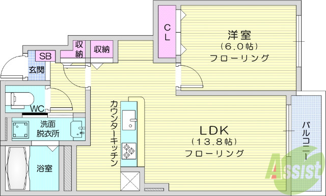 フォレストノート2の間取り