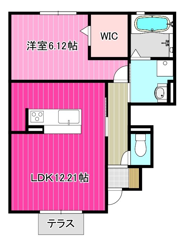 北葛城郡広陵町大字萱野のアパートの間取り