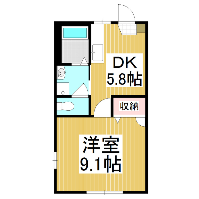 ディアス南豊科　Ａの間取り