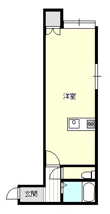 新発田市富塚町のアパートの間取り