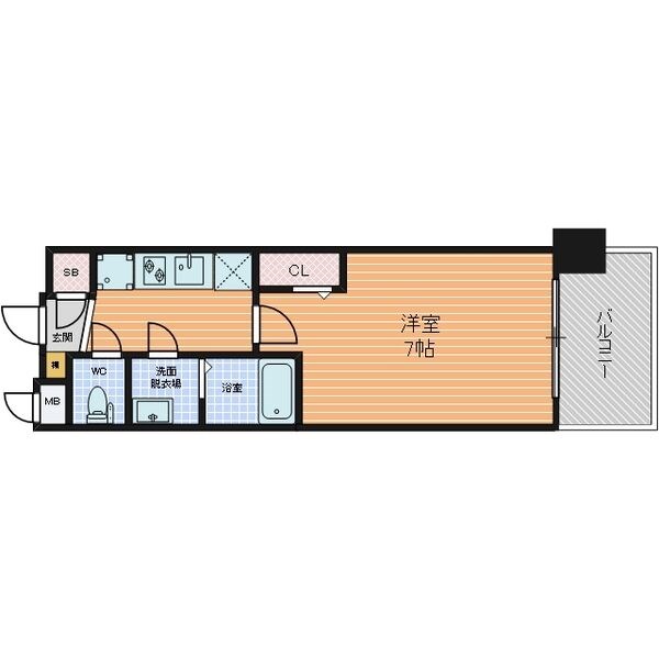 名古屋市中村区並木のアパートの間取り