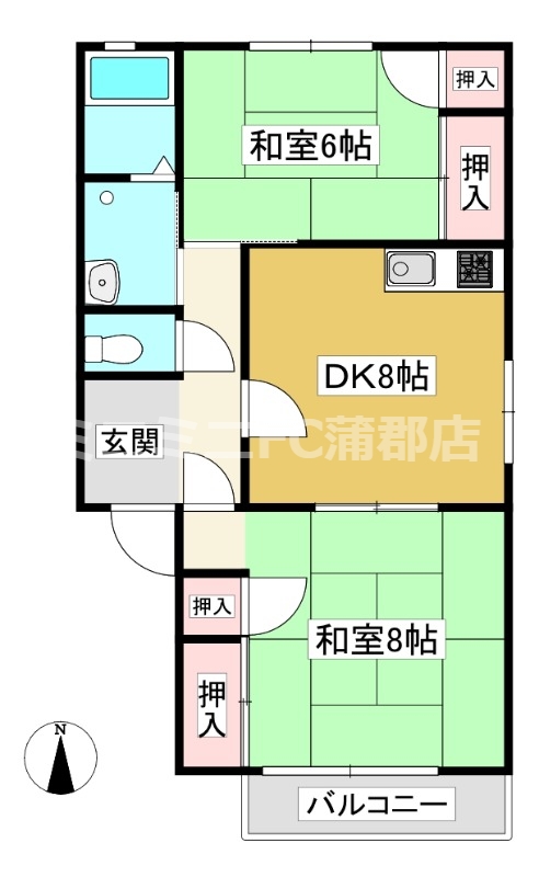 フレグランス緑の間取り