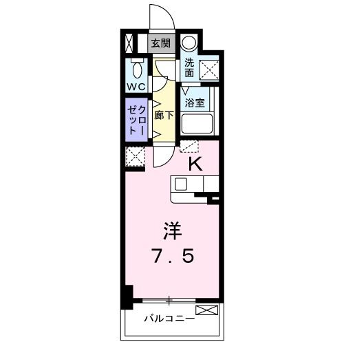 北九州市小倉南区津田新町のマンションの間取り