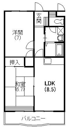 リバティ上島の間取り