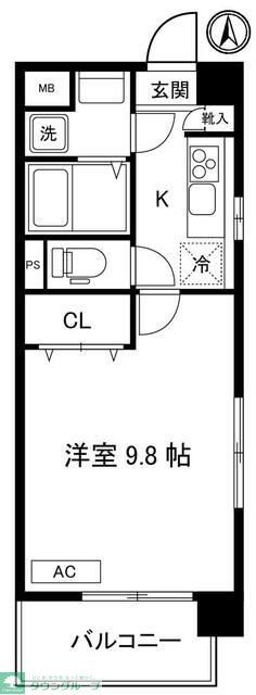 藤沢市鵠沼石上のマンションの間取り