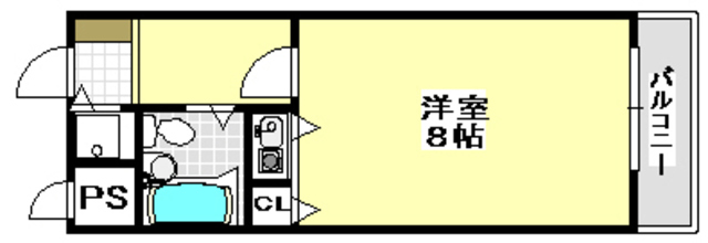 茨木市総持寺駅前町のマンションの間取り