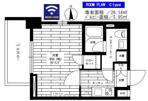 ステージファースト芝公園の間取り