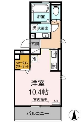 知立市上重原のアパートの間取り