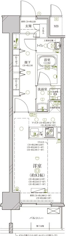 【ディアレイシャス鶴舞公園の間取り】