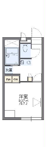 レオパレス中央の間取り