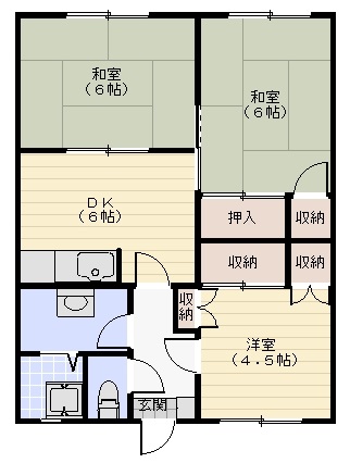 うるのコーポSの間取り