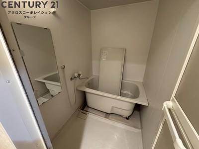 バス・シャワールーム　鏡が大きく、何かと便利ですよ！