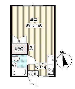 コーポサンライズAの間取り写真