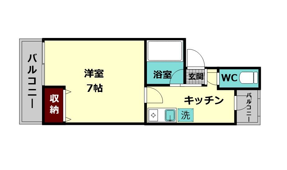 アイリスハイツ5号館の間取り写真