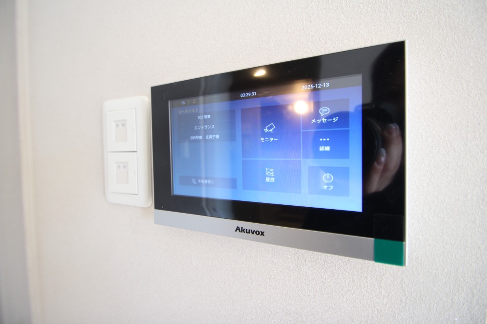 セキュリティ　防犯面に配慮したＴＶモニターホン付きです！