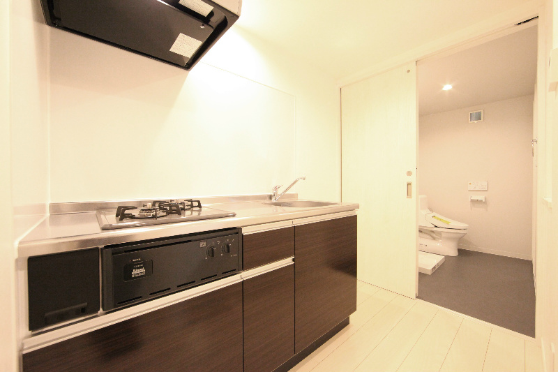 キッチン　システムキッチン（ガス2口コンロ）