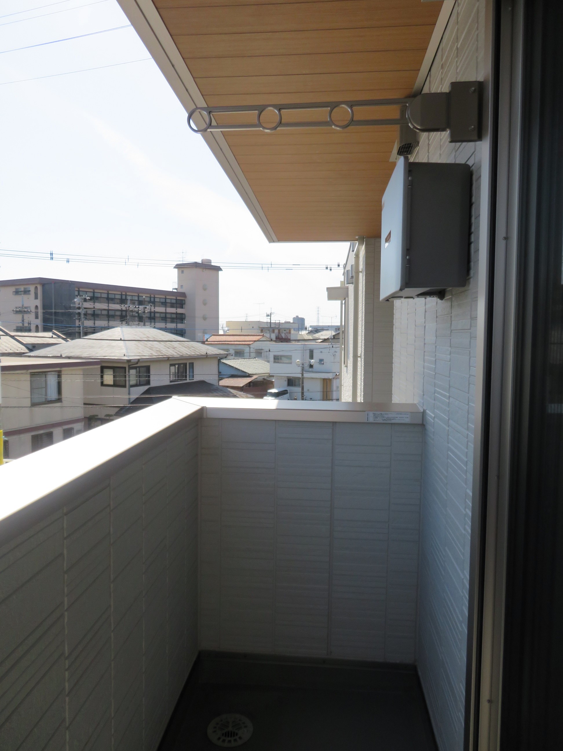 バルコニー　広々バルコニーです。