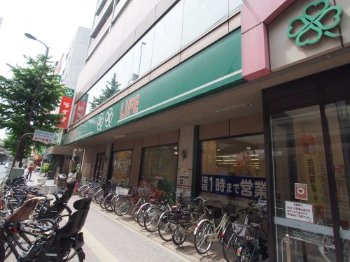 スーパー　ライフ　幡ヶ谷店（スーパー）まで385m
