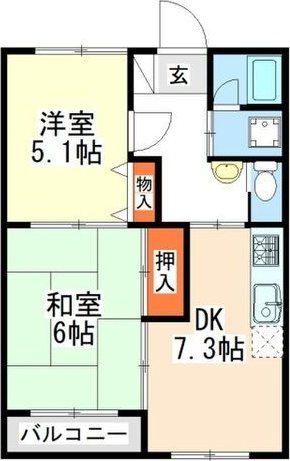 クララハウスの間取り写真