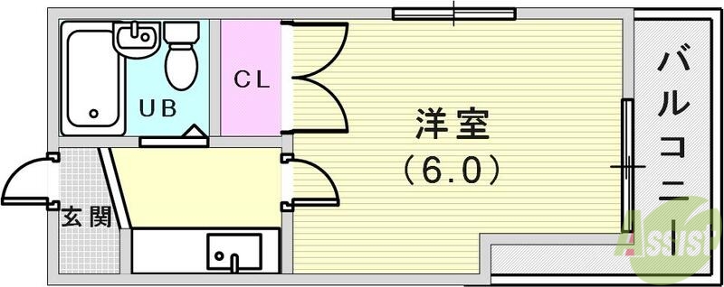 フルーレゾン神戸の間取り写真