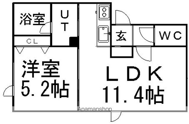 地下鉄東豊線 月寒中央駅 徒歩19分 2階建 築19年の間取り写真