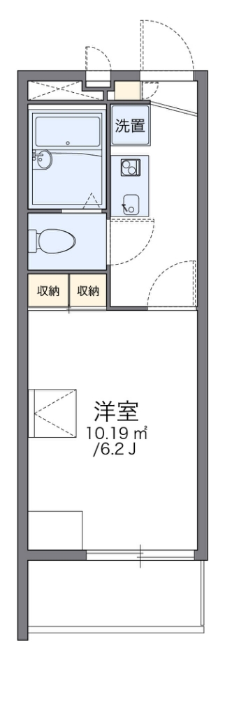 レオパレスさかえの間取り写真