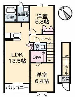 パッサーレ壱番館の間取り写真