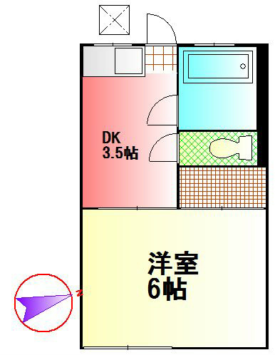 青木アパートの間取り写真