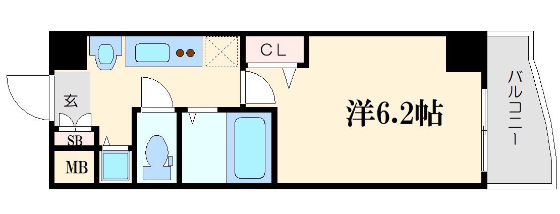 プレミアムコート天神橋∞の間取り写真