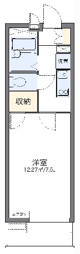 レオパレスシエレ バウムの間取り写真