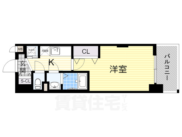 Luxe新大阪αの間取り写真