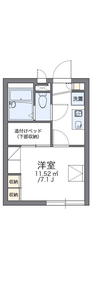 レオパレスコンフォート成城の間取り写真