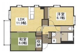 フォブールメール B棟の間取り