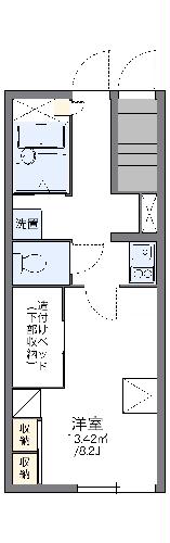 レオパレス山長弐番館の間取り