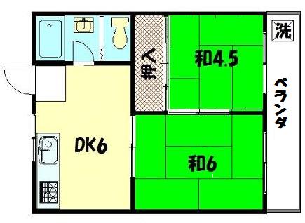 ルネ白川の間取り