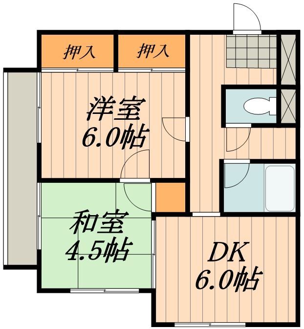 名古屋市中村区中村町のマンションの間取り