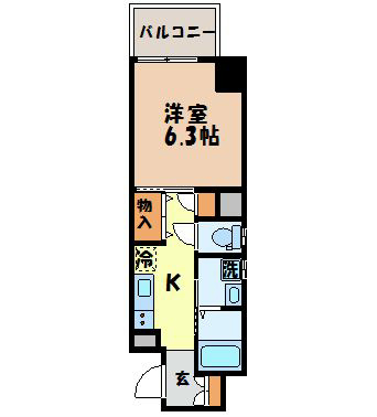 アレーゼ千歳町の間取り