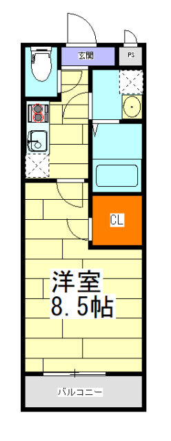 フジパレス吹田ウエストIII番館の間取り