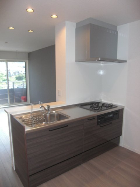 キッチン　ガスコンロ付対面キッチン