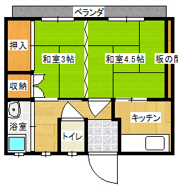 コーポラスたさき１_間取り_0