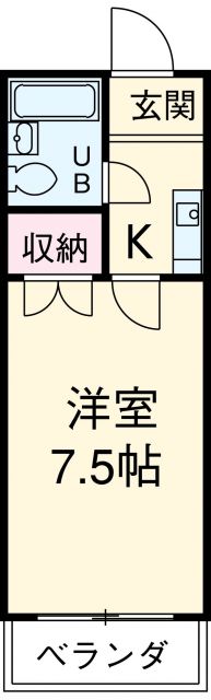 愛知県刈谷市富士見町６（アパート）の賃貸物件の間取り