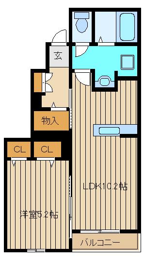 練馬区西大泉のアパートの間取り