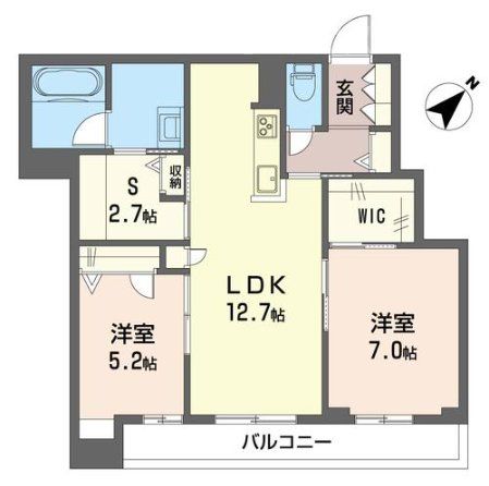 柏市豊四季のマンションの間取り