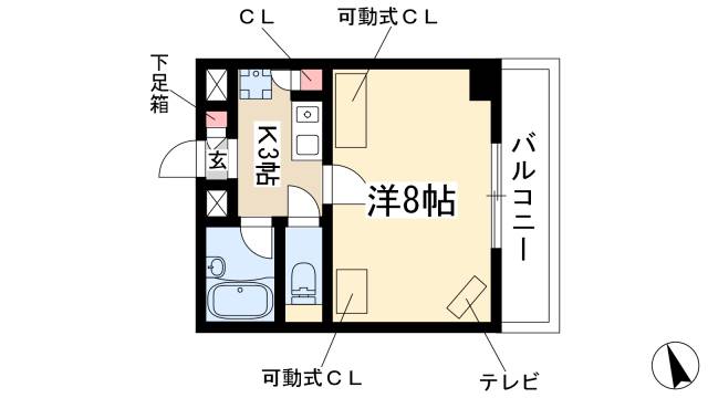 リブローネ南山の間取り