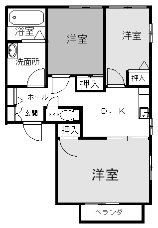 プレスコットの間取り