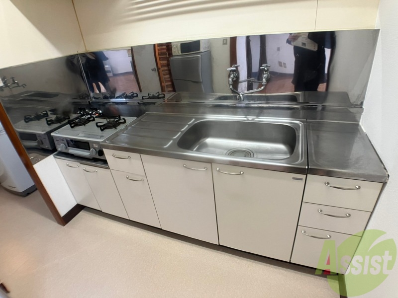 キッチン　清潔感がありお洒落なキッチンになっていました！