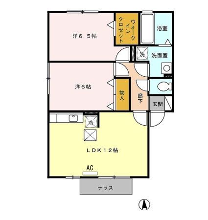 アンセスター　E棟の間取り